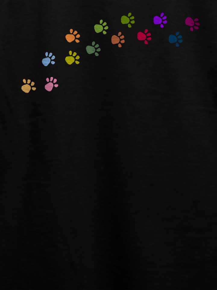 paw-prints-t-shirt schwarz 4