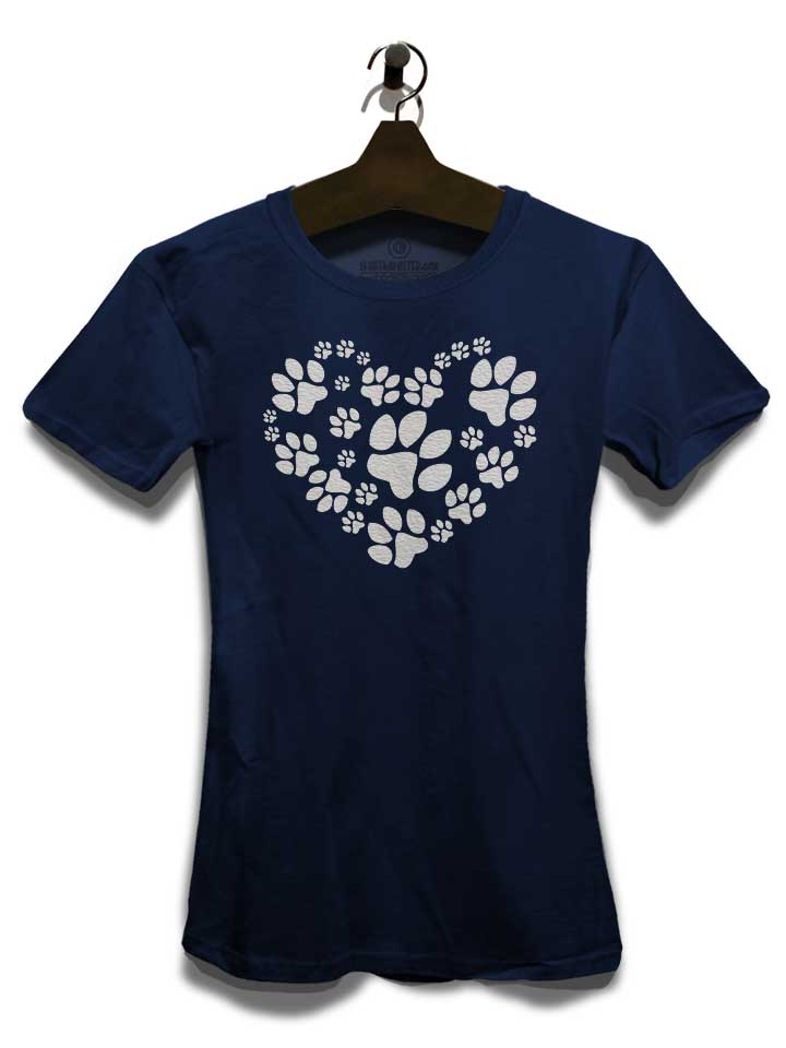 paws-heart-damen-t-shirt dunkelblau 3