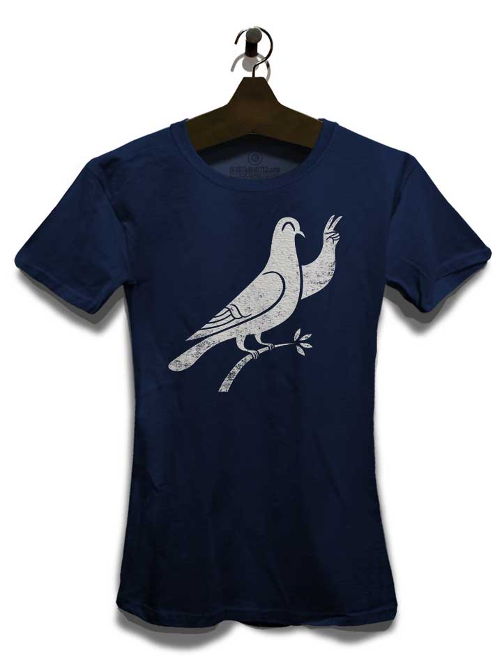 peace-02-damen-t-shirt dunkelblau 3