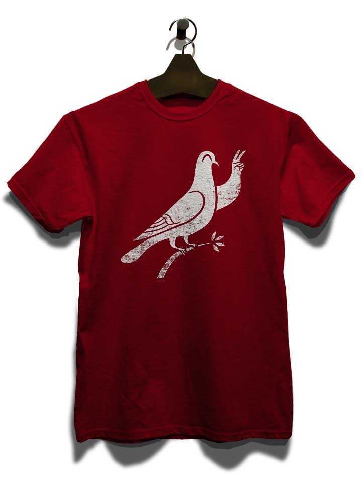 peace-02-t-shirt bordeaux 3