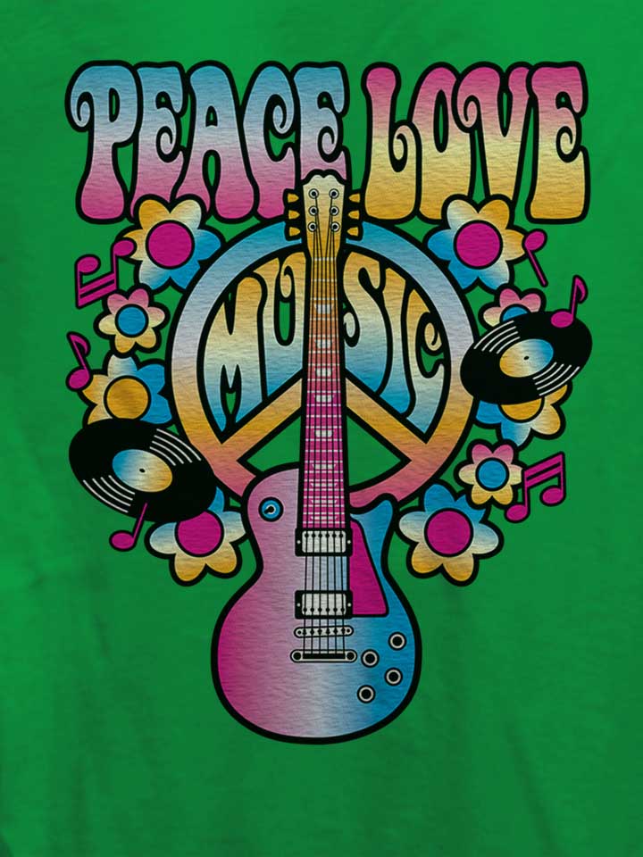 peace-love-music-damen-t-shirt gruen 4
