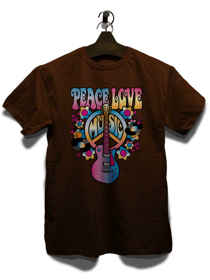 peace-love-music-t-shirt braun 3