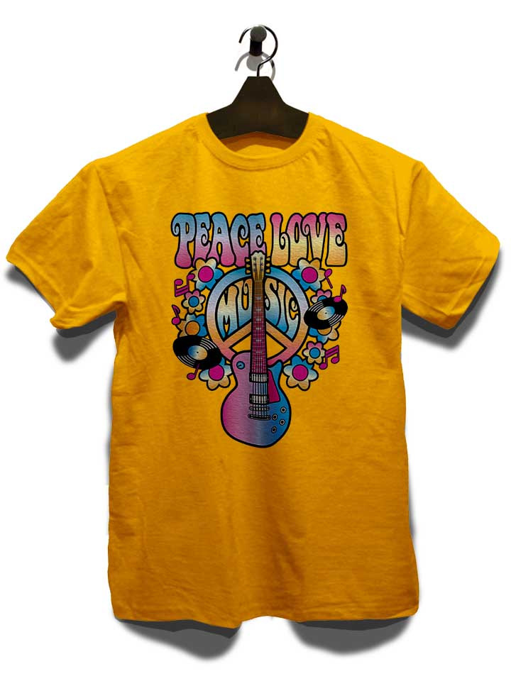 peace-love-music-t-shirt gelb 3