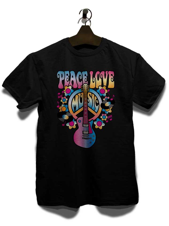 peace-love-music-t-shirt schwarz 3