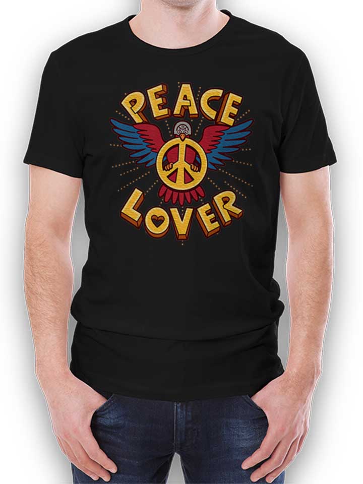 Peace Lover Camiseta negro L