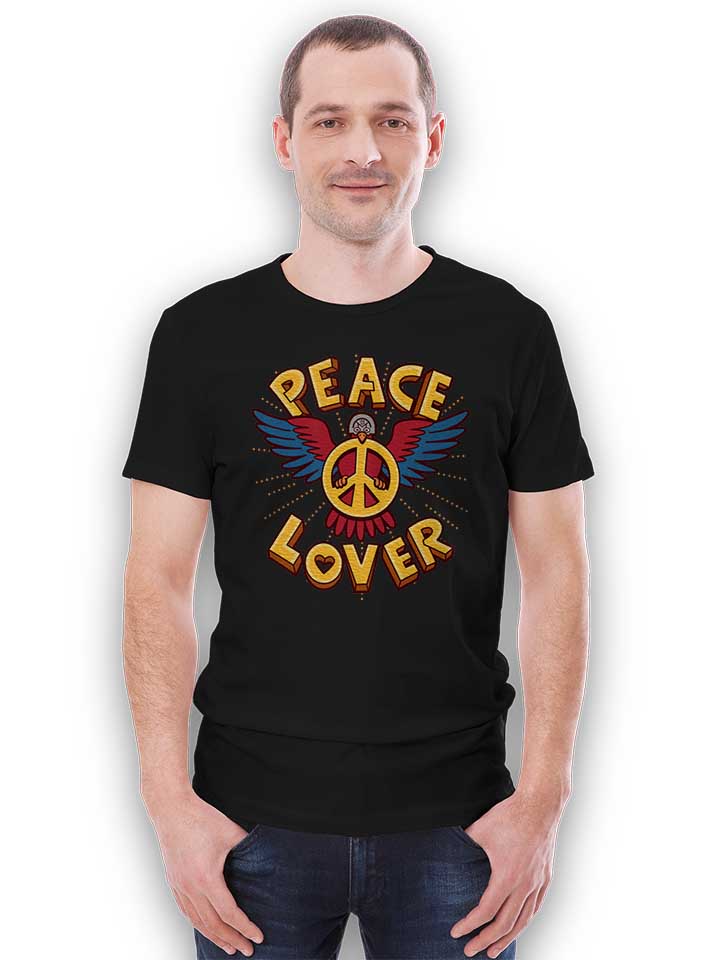 peace-lover-t-shirt schwarz 2