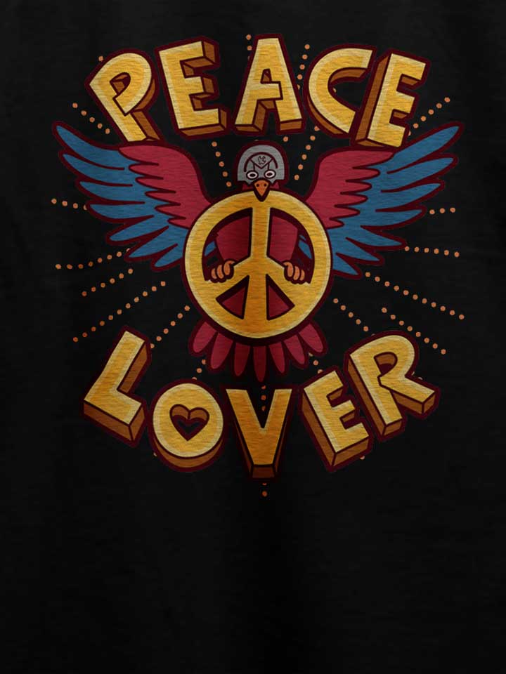 peace-lover-t-shirt schwarz 4