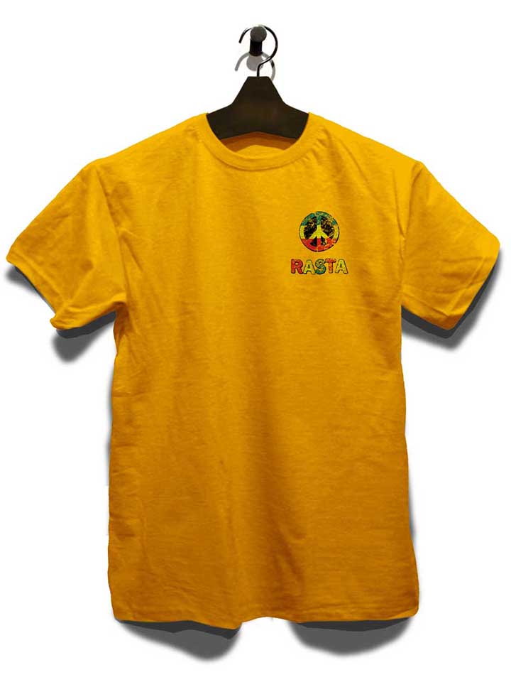 peace-rasta-vintage-chest-print-t-shirt gelb 3