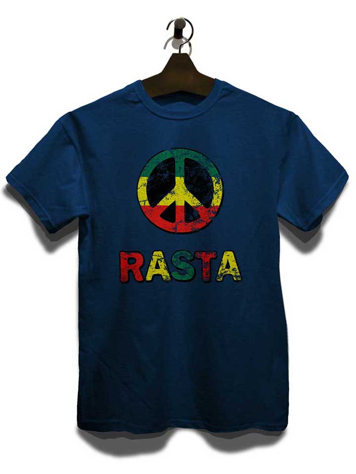 peace-rasta-vintage-t-shirt dunkelblau 3