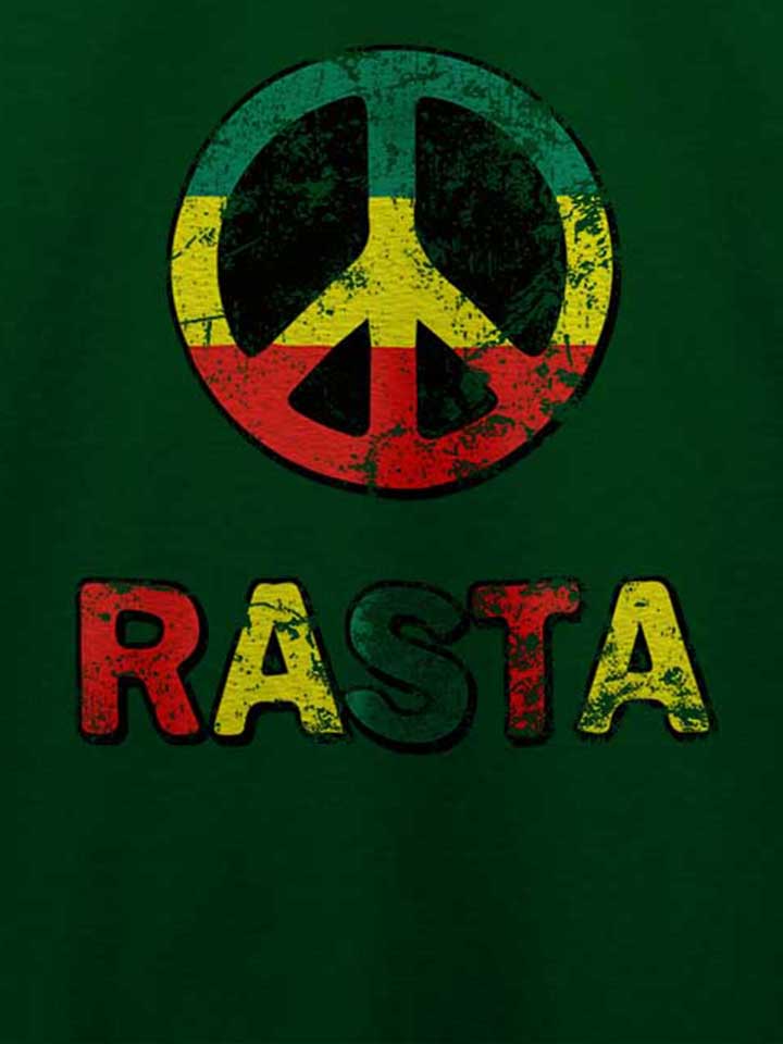 peace-rasta-vintage-t-shirt dunkelgruen 4