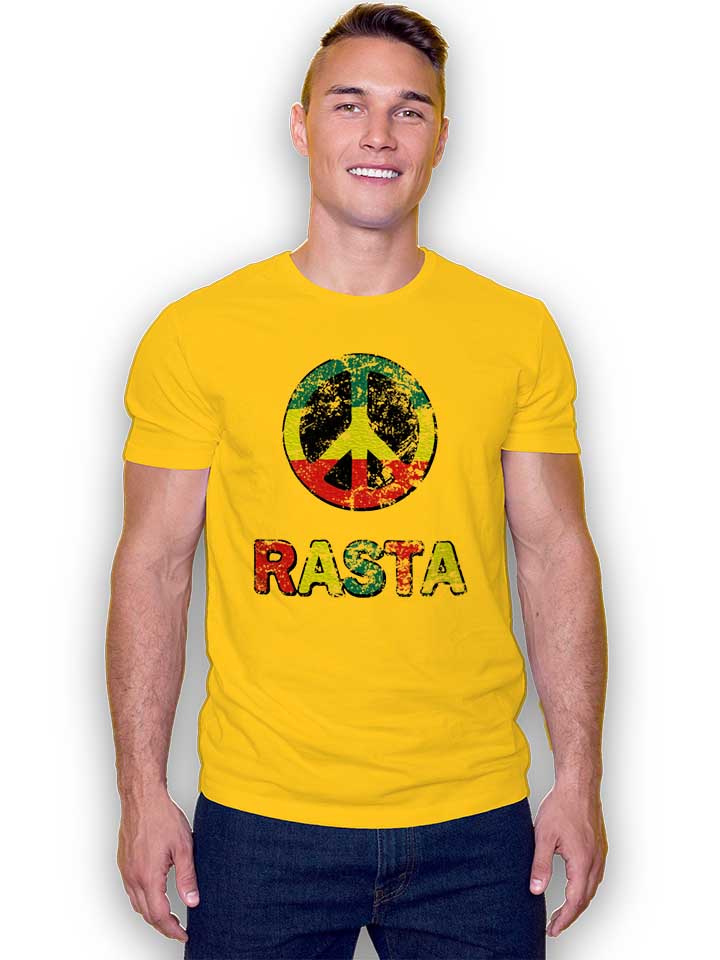 peace-rasta-vintage-t-shirt gelb 2