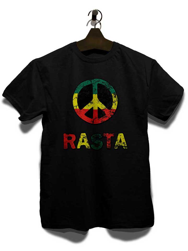 peace-rasta-vintage-t-shirt schwarz 3
