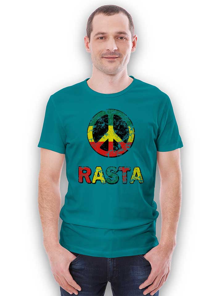 peace-rasta-vintage-t-shirt tuerkis 2