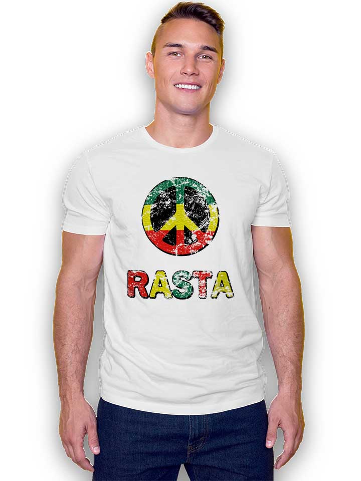 peace-rasta-vintage-t-shirt weiss 2