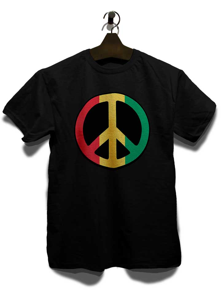 peace-rastafari-t-shirt schwarz 3