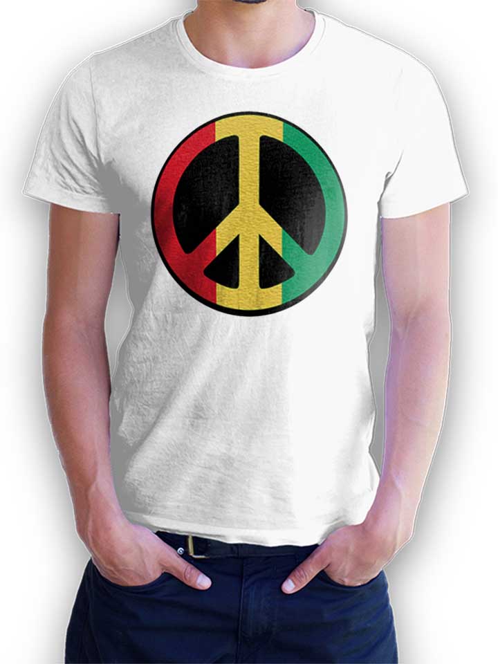 peace-rastafari-t-shirt weiss 1