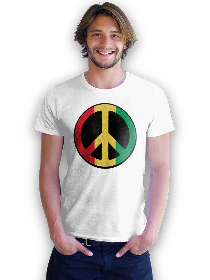 peace-rastafari-t-shirt weiss 2