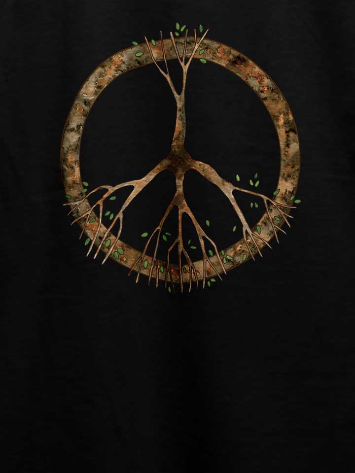 peace-tree-t-shirt schwarz 4