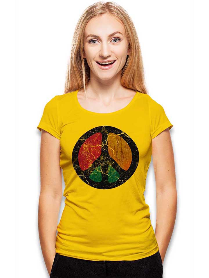 peace-vintage-damen-t-shirt gelb 2