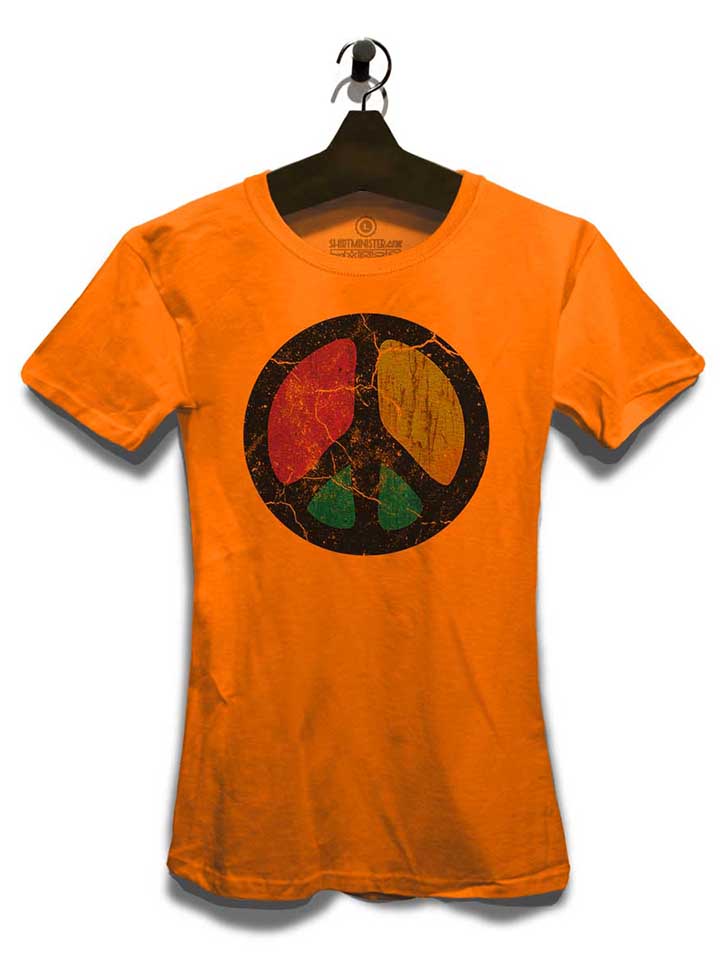 peace-vintage-damen-t-shirt orange 3