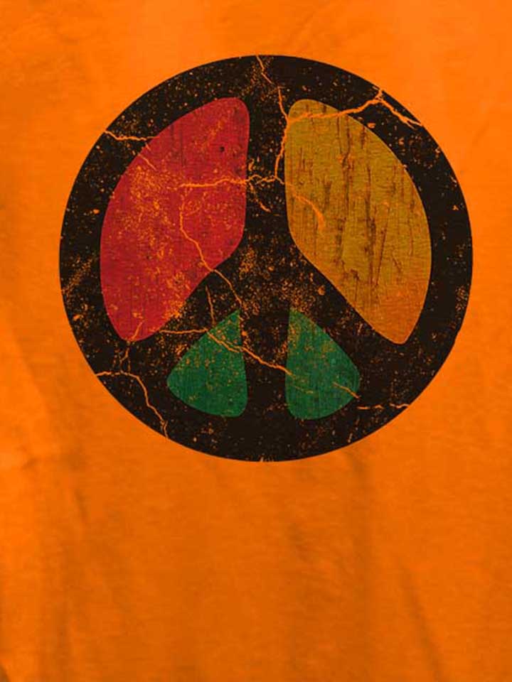 peace-vintage-damen-t-shirt orange 4
