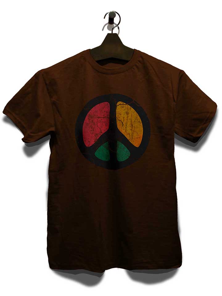 peace-vintage-t-shirt braun 3