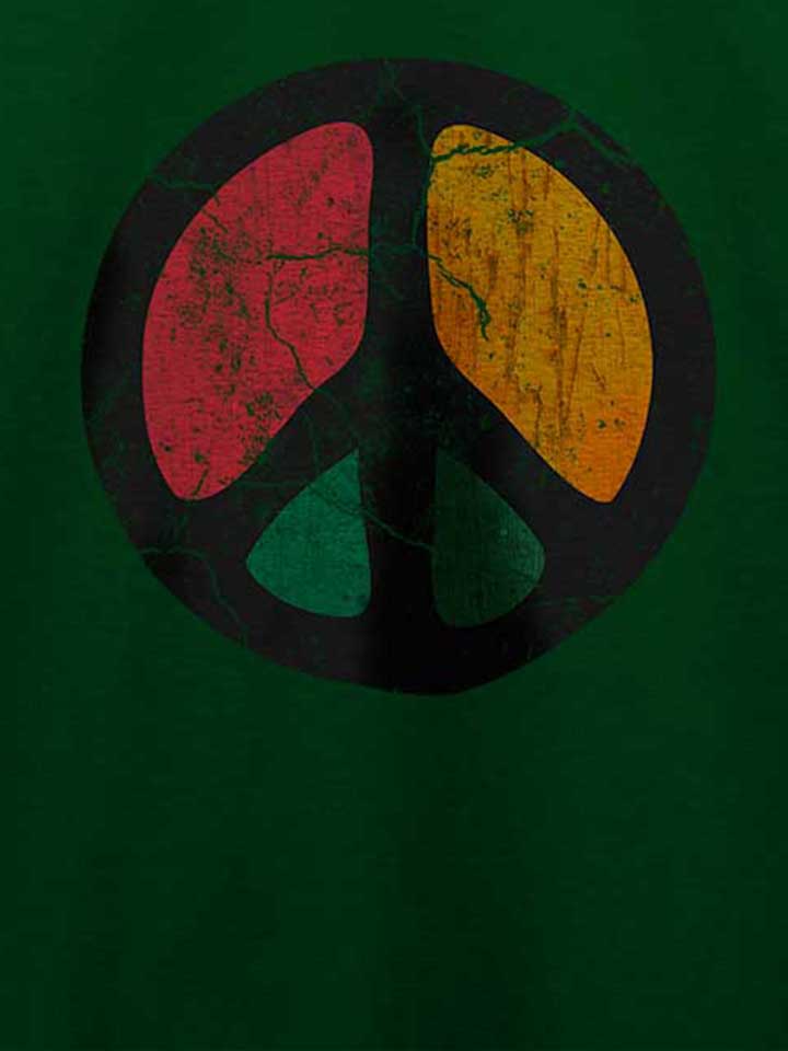 peace-vintage-t-shirt dunkelgruen 4