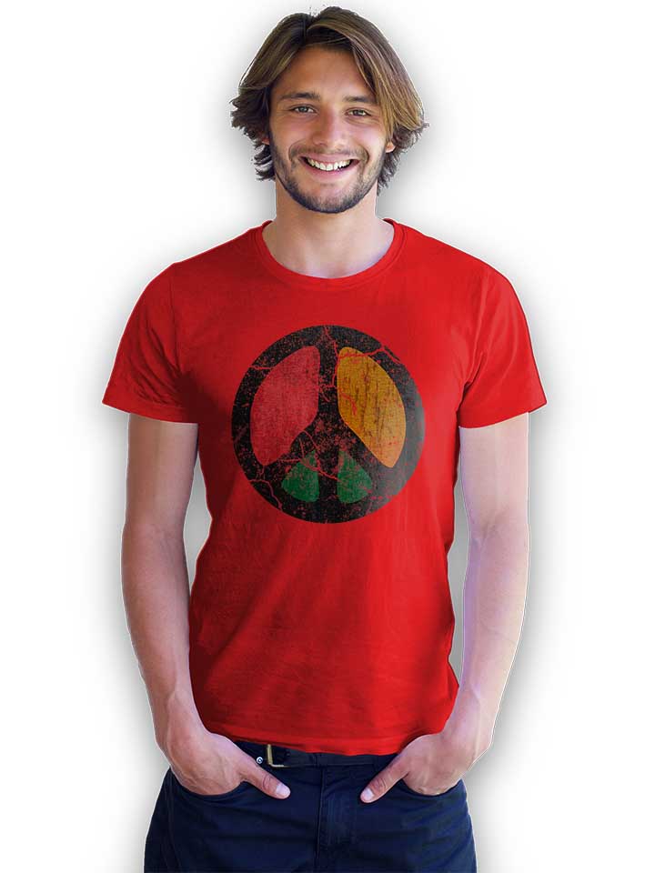 peace-vintage-t-shirt rot 2