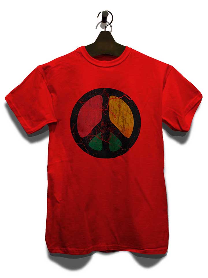 peace-vintage-t-shirt rot 3