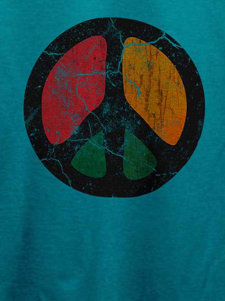 peace-vintage-t-shirt tuerkis 4
