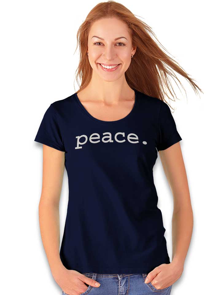 peace-damen-t-shirt dunkelblau 2