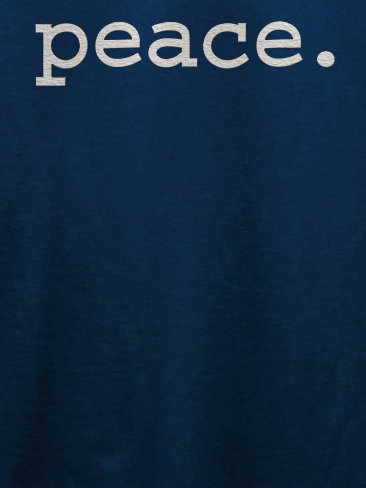 peace-t-shirt dunkelblau 4