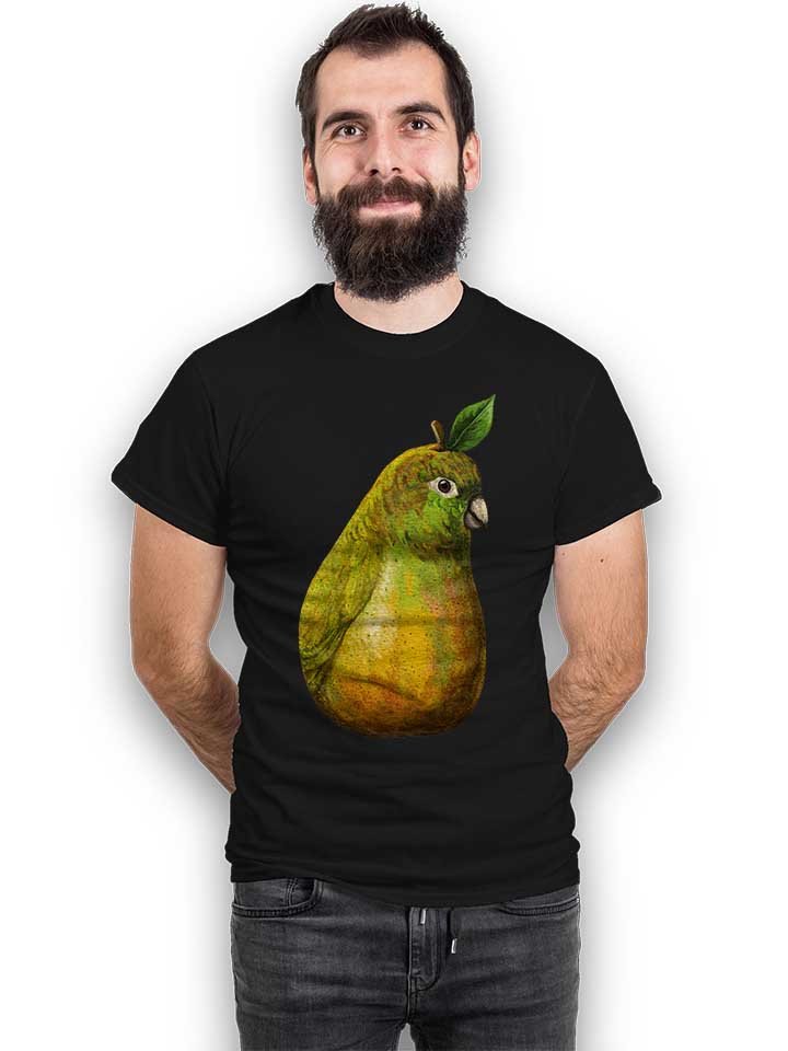 pear-parrot-t-shirt schwarz 2