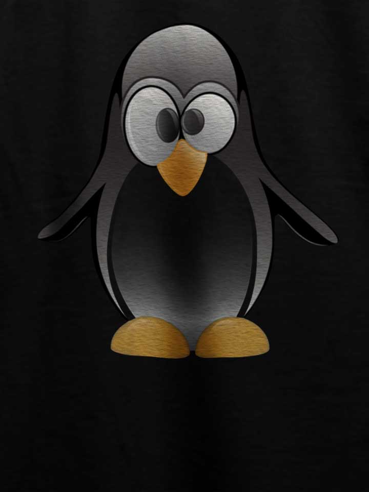 penguin-cartoon-t-shirt schwarz 4