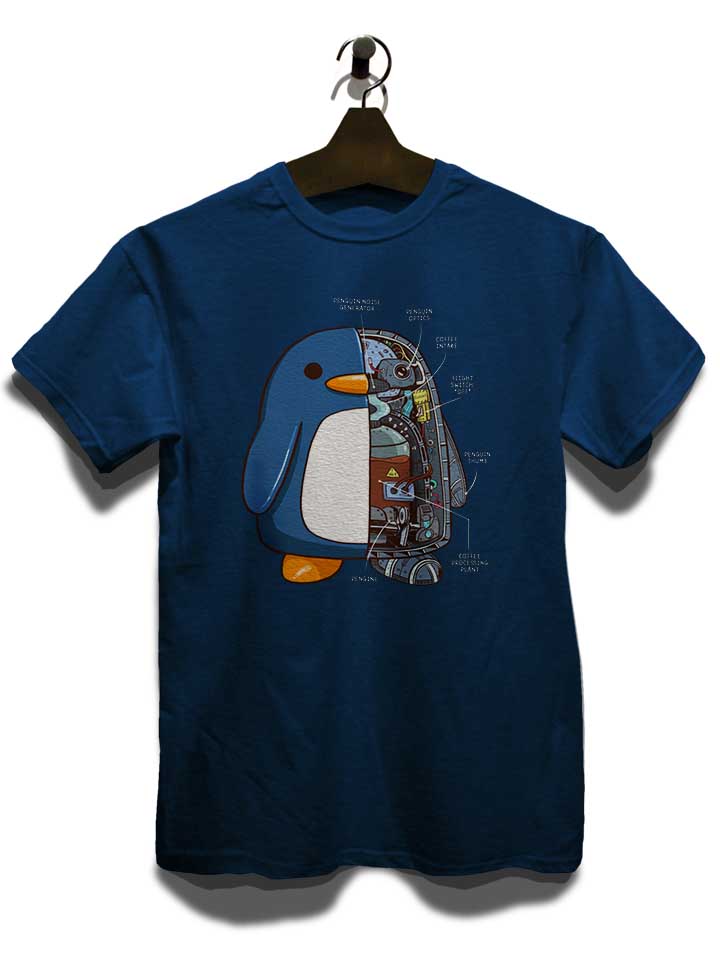 penguin-coffee-bot-t-shirt dunkelblau 3