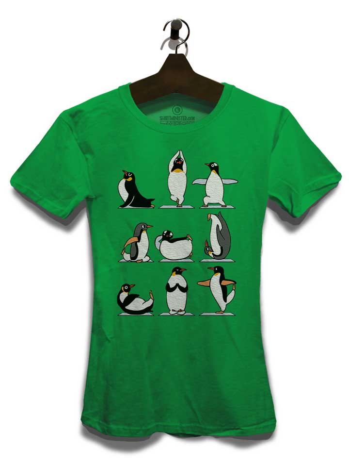 penguin-yoga-damen-t-shirt gruen 3