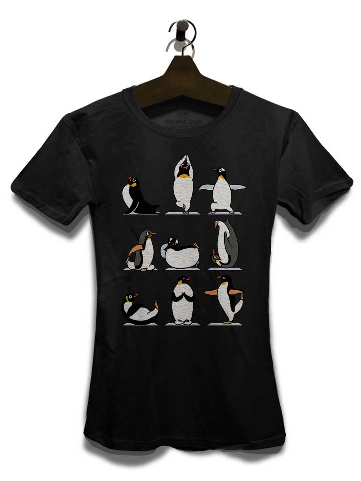 penguin-yoga-damen-t-shirt schwarz 3