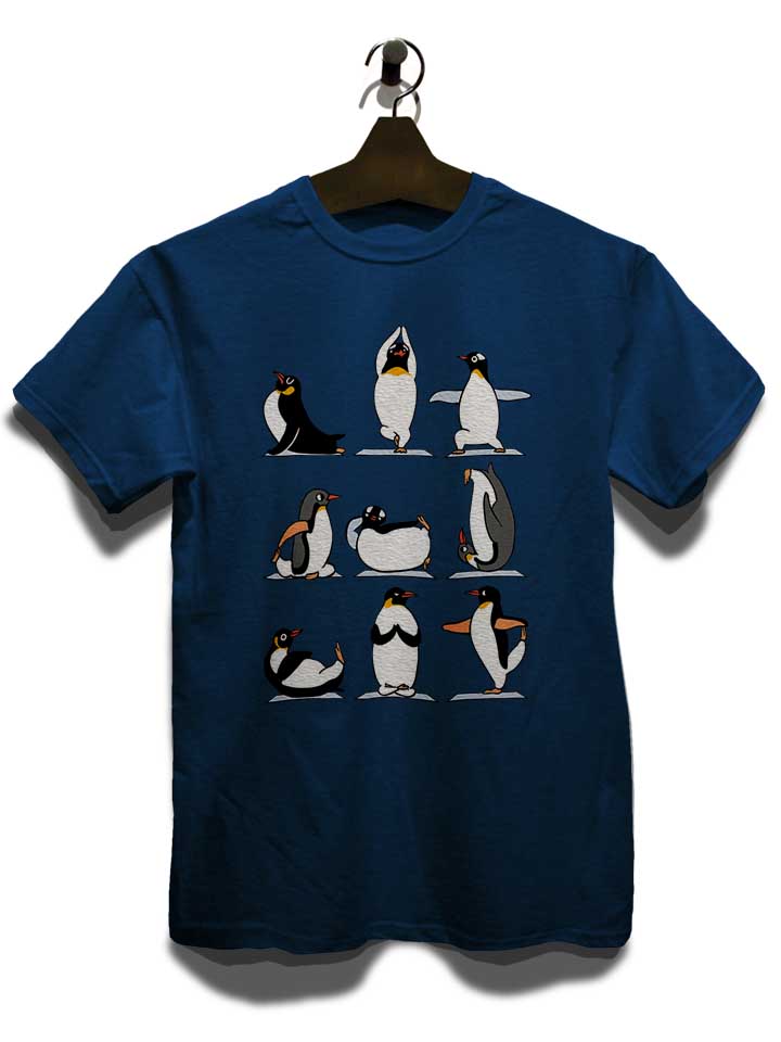 penguin-yoga-t-shirt dunkelblau 3