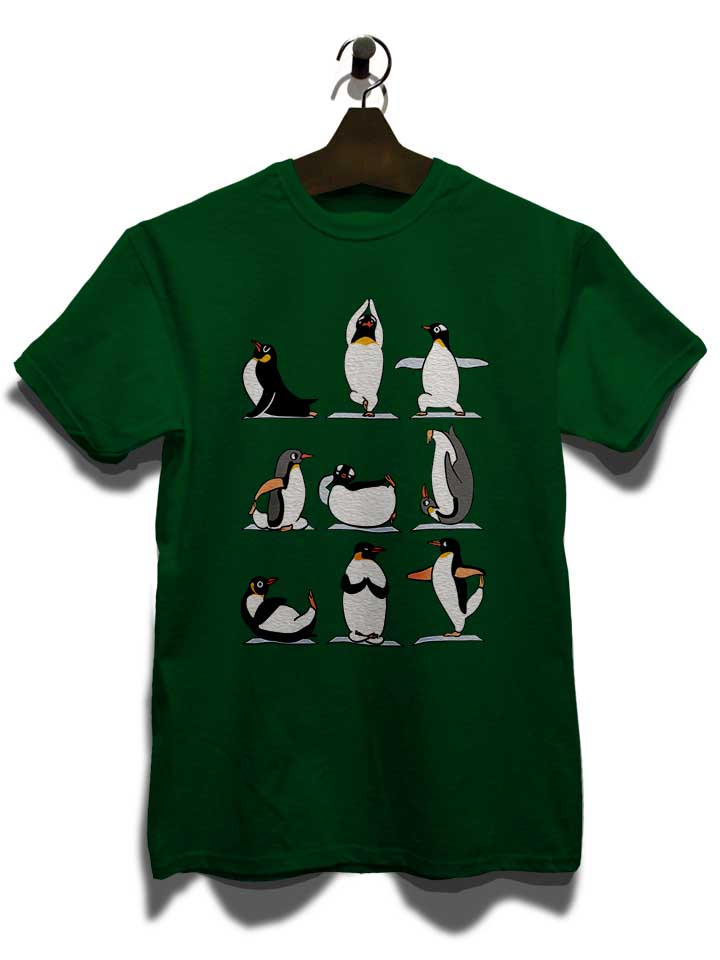 penguin-yoga-t-shirt dunkelgruen 3