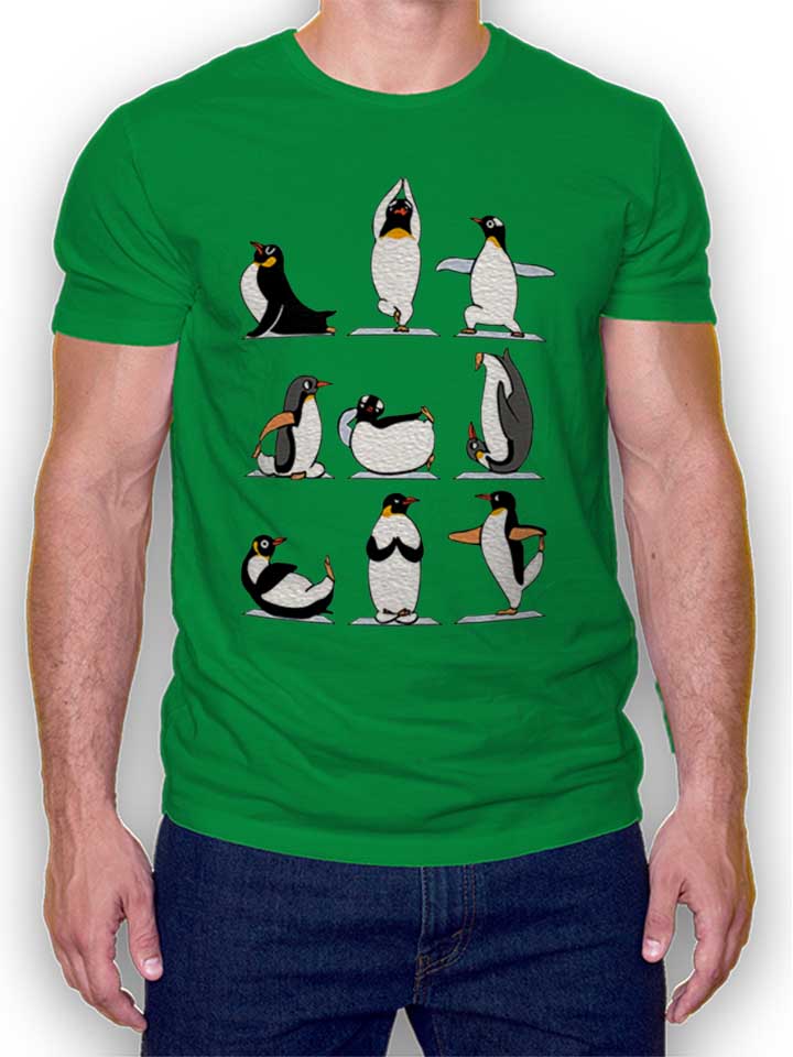 Penguin Yoga T-Shirt gruen L