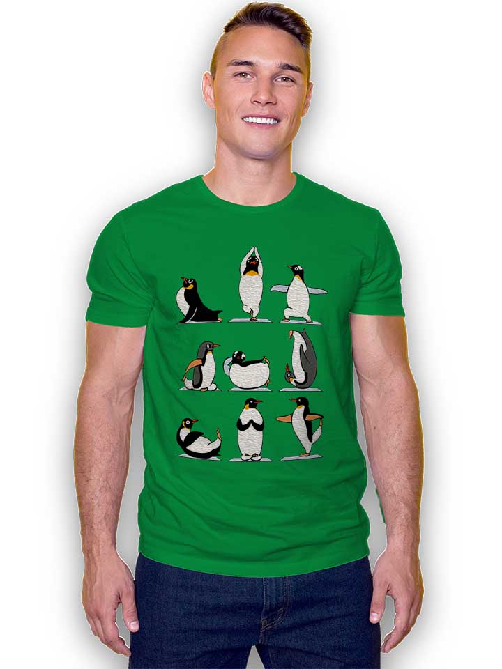 penguin-yoga-t-shirt gruen 2