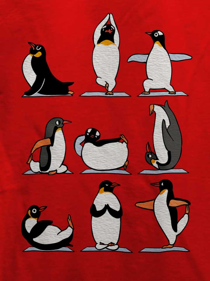 penguin-yoga-t-shirt rot 4