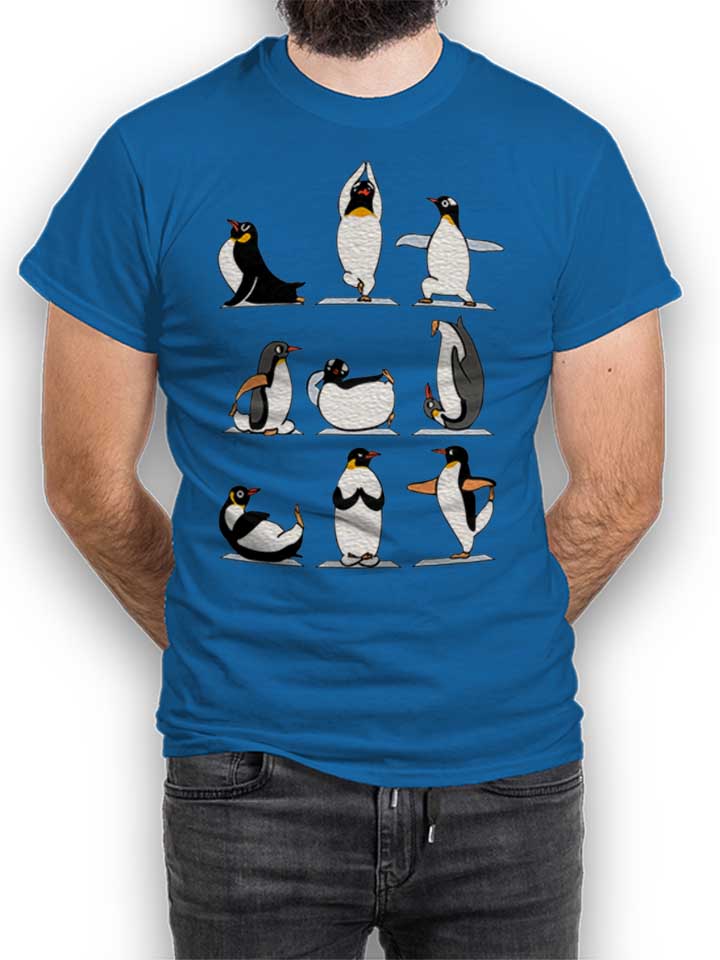 Penguin Yoga T-Shirt royal L