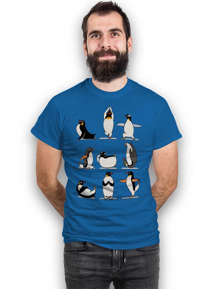 penguin-yoga-t-shirt royal 2