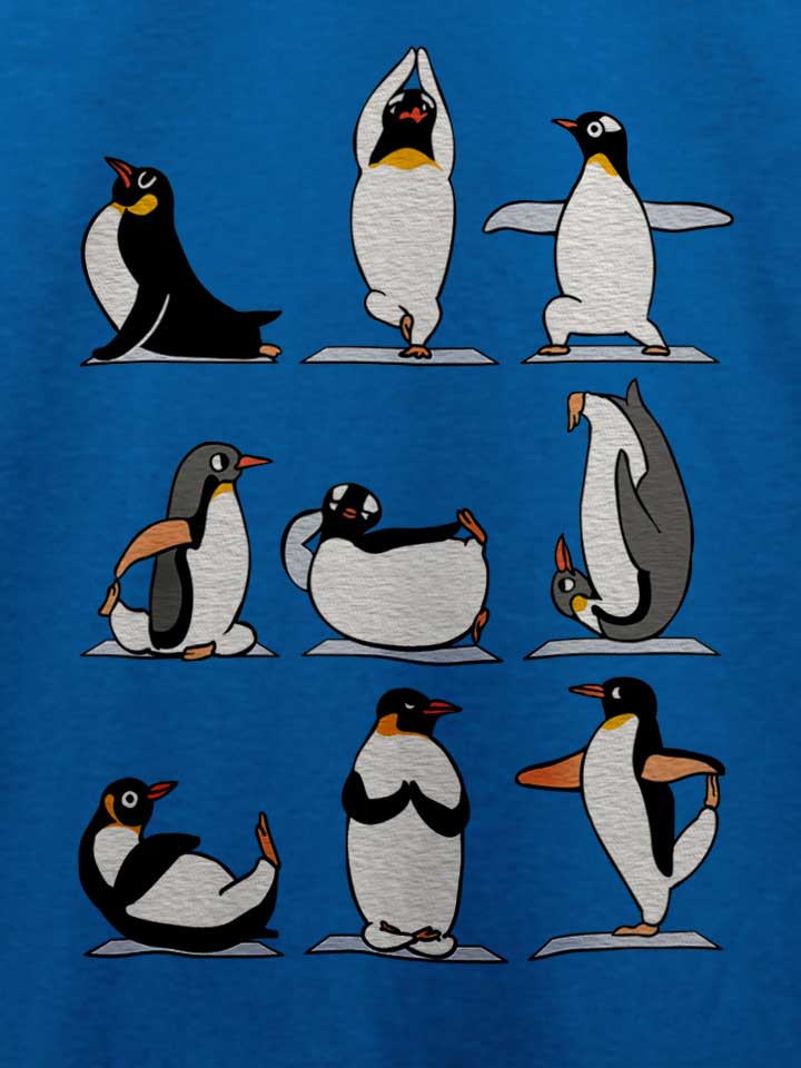 penguin-yoga-t-shirt royal 4