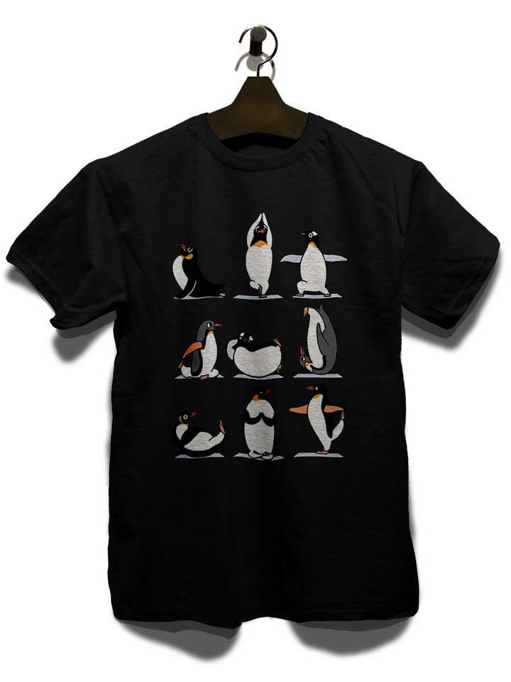 penguin-yoga-t-shirt schwarz 3
