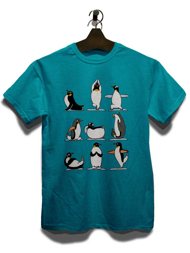 penguin-yoga-t-shirt tuerkis 3