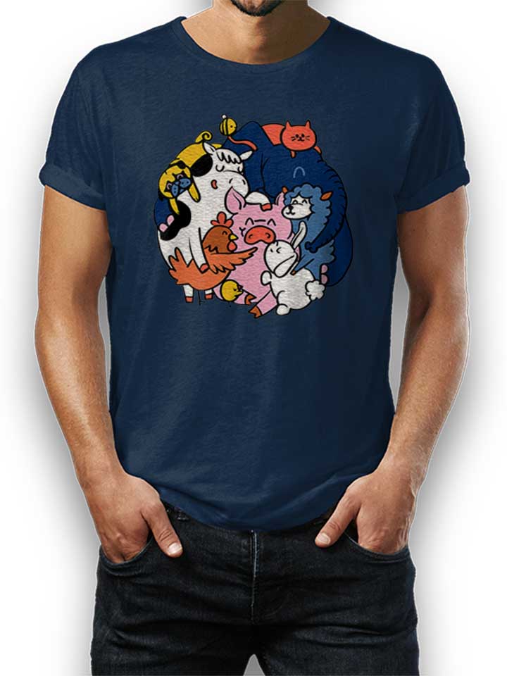 pet-hugs-t-shirt dunkelblau 1