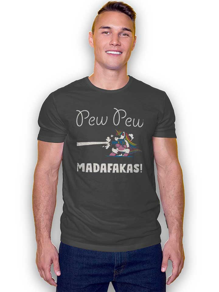 pew-pew-madafakas-unicorn-t-shirt dunkelgrau 2