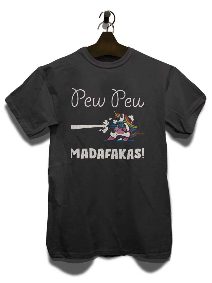 pew-pew-madafakas-unicorn-t-shirt dunkelgrau 3